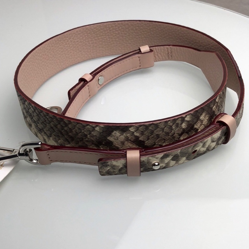 Michael Kors Snake Ballet Pink guitar strap NWT